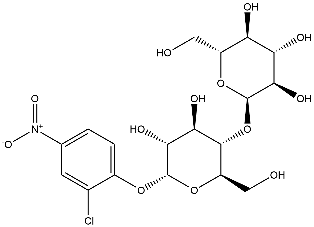 α-D-Glucopyranoside, 2-chloro-4-nitrophenyl 4-O-α-D-glucopyranosyl- Structure