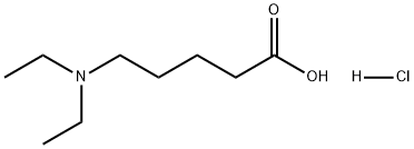 Pentanoic acid, 5-(diethylamino)-, hydrochloride (1:1) 结构式