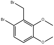 Benzene, 1-bromo-2-(bromomethyl)-3,4-dimethoxy- Struktur