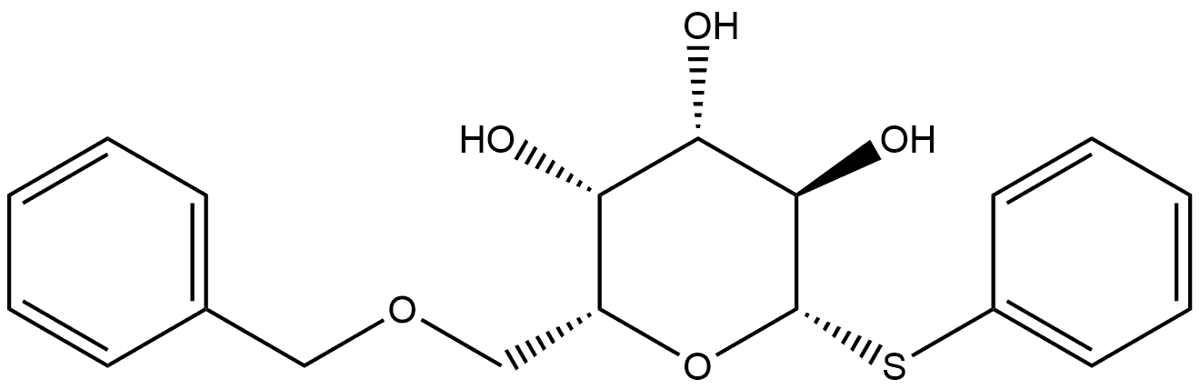 β-D-Galactopyranoside, phenyl 6-O-(phenylmethyl)-1-thio- Structure