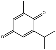 2,5-Cyclohexadiene-1,4-dione, 2-methyl-6-(1-methylethyl)- Structure