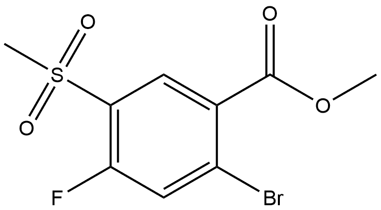 Methyl 2-bromo-4-fluoro-5-(methylsulfonyl)benzoate 结构式