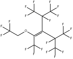 1,1,1,4,5,5,5-heptafluoro-3-[1,2,2,2-tetrafluoro-1-(trifluoromethyl)ethyl]-2-(2,2,2-trifluoroethoxy)-4-(trifluoromethyl)-2-Pentene Structure