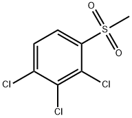 Benzene, 1,2,3-trichloro-4-(methylsulfonyl)- Structure