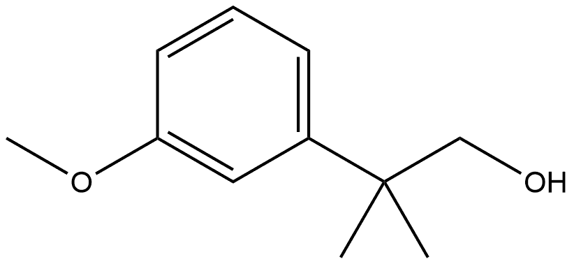 2-(3-methoxyphenyl)-2-methylpropan-1-ol Structure