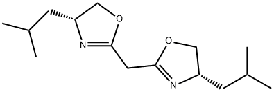 Bis((S)-4-isobutyl-4,5-dihydrooxazol-2-yl)methane Structure