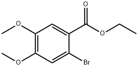 Benzoic acid, 2-bromo-4,5-dimethoxy-, ethyl ester Struktur