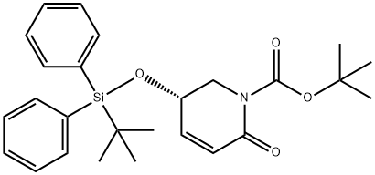1(2H)-Pyridinecarboxylic acid, 5-[[(1,1-dimethylethyl)diphenylsilyl]oxy]-5,6-dihydro-2-oxo-, 1,1-dimethylethyl ester, (S)- (9CI)