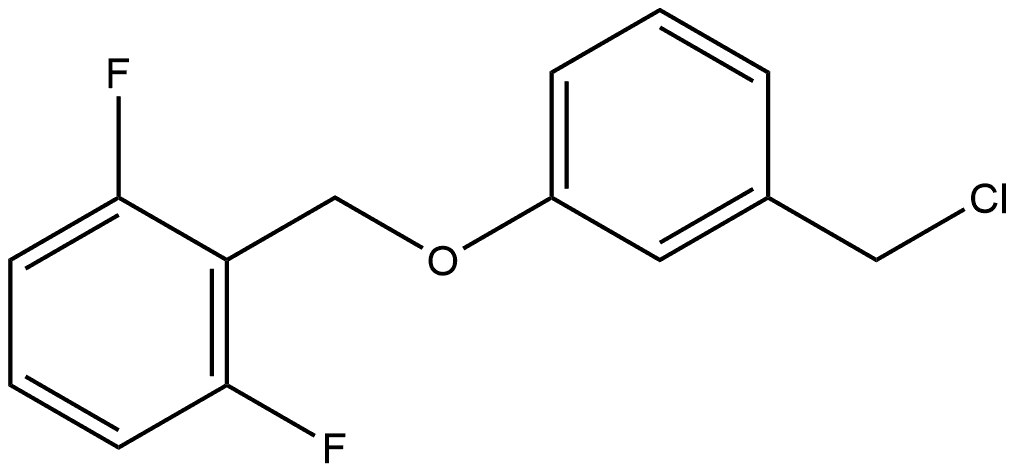 2-[[3-(Chloromethyl)phenoxy]methyl]-1,3-difluorobenzene Struktur