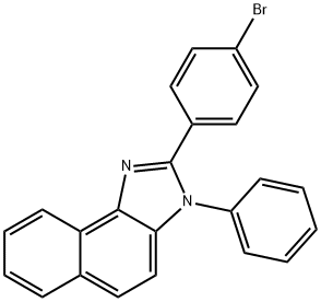 3H-Naphth[1,2-d]imidazole, 2-(4-bromophenyl)-3-phenyl-, 1771756-32-1, 结构式