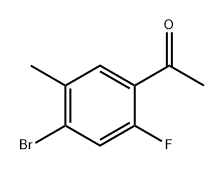 Ethanone, 1-(4-bromo-2-fluoro-5-methylphenyl)- Structure