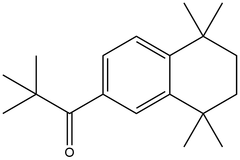 2,2-Dimethyl-1-(5,6,7,8-tetrahydro-5,5,8,8-tetramethyl-2-naphthalenyl)-1-prop... 结构式