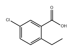 Benzoic acid, 5-chloro-2-ethyl- Struktur