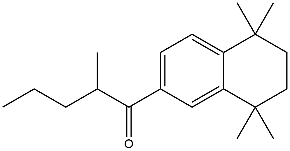 2-Methyl-1-(5,6,7,8-tetrahydro-5,5,8,8-tetramethyl-2-naphthalenyl)-1-pentanone Structure