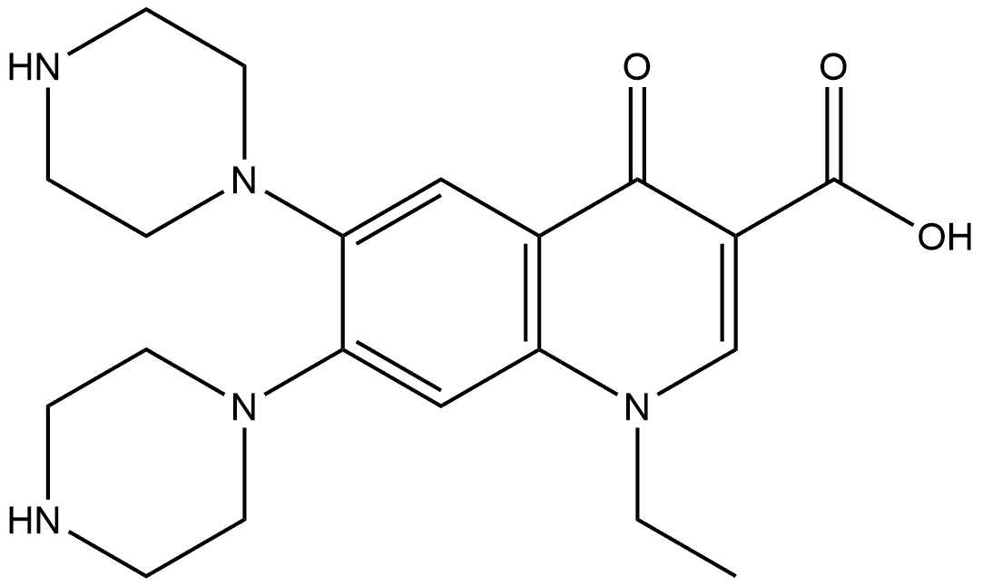 Norfloxacin EP Impurity C Structure