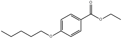 Benzoic acid, 4-(pentyloxy)-, ethyl ester Structure