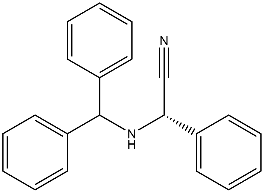 Benzeneacetonitrile, α-[(diphenylmethyl)amino]-, (αS)-