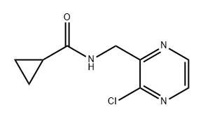 Cyclopropanecarboxamide, N-[(3-chloro-2-pyrazinyl)methyl]- Structure