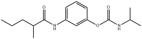 Carbamic acid, isopropyl-, ester with 3'-hydroxy-2-methylvaleranilide (8CI) Structure