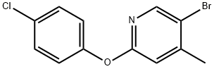 5-bromo-2-(4-chlorophenoxy)-4-methylpyridine Struktur