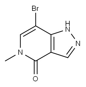 7-bromo-5-methyl-1H,4H,5H-pyrazolo[4,3-c]pyridin-4-one Structure
