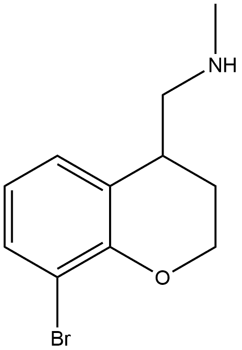 8-Bromo-3,4-dihydro-N-methyl-2H-1-benzopyran-4-methanamine Structure
