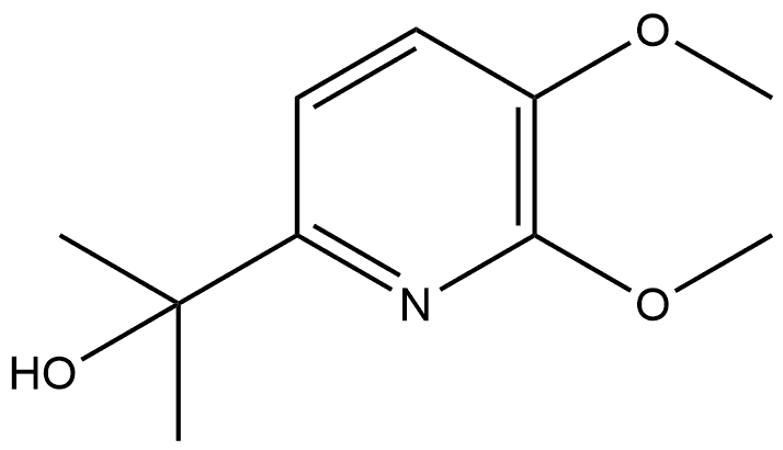 5,6-Dimethoxy-α,α-dimethyl-2-pyridinemethanol 结构式