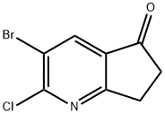 3-溴-2-氯-6,7-二氢-5H-环戊并[B]吡啶-5-酮,1779944-82-9,结构式