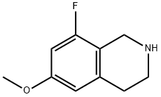 8-氟-1,2,3,4-四氢-6-甲氧基-异喹啉 结构式