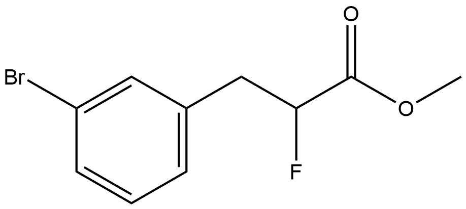 3-(3-溴苯基)-2-氟丙酸甲酯,1779999-84-6,结构式