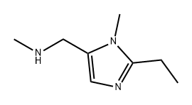 1-(2-乙基-1-甲基-1H-咪唑-5-基)-N-甲基甲胺, 1780125-74-7, 结构式