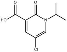 5-氯-1-异丙基-2-氧代-1,2-二氢吡啶-3-羧酸, 1780150-77-7, 结构式