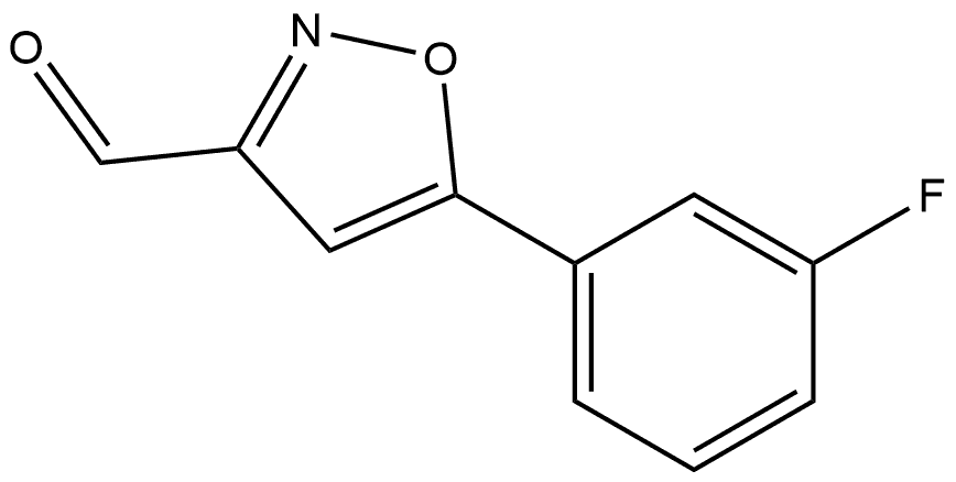 5-(3-fluorophenyl)-1,2-oxazole-3-carbaldehyde Structure