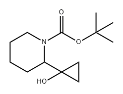 2-(1-羟基环丙基)哌啶-1-羧酸叔丁酯, 1780256-59-8, 结构式