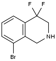 Isoquinoline, 8-bromo-4,4-difluoro-1,2,3,4-tetrahydro- Struktur
