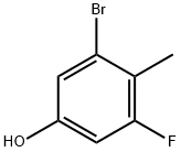 Phenol, 3-bromo-5-fluoro-4-methyl- Struktur