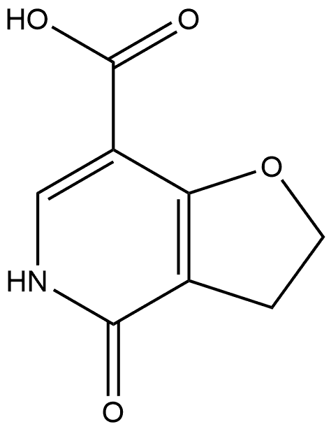 4-氧代-2,3,4,5-四氢呋喃并[3,2-C]吡啶-7-羧酸 结构式