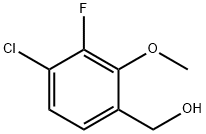 (4-Chloro-3-fluoro-2-methoxyphenyl)methanol,1780616-00-3,结构式