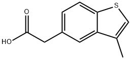 2-(3-methyl-1-benzothiophen-5-yl)acetic acid 结构式