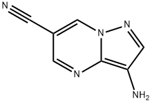 3-aminopyrazolo[1,5-a]pyrimidine-6-carbonitrile Struktur