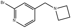 4-(氮杂环丁烷-1-基甲基)-2-溴吡啶, 1780773-95-6, 结构式