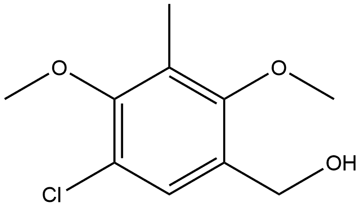 5-Chloro-2,4-dimethoxy-3-methylbenzenemethanol Structure