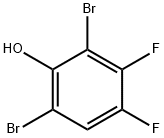 Phenol, 2,6-dibromo-3,4-difluoro- Struktur