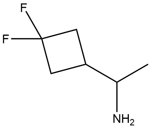 1-(3,3-DIFLUOROCYCLOBUTYL)ETHAN-1-AMINE, 1780847-80-4, 结构式