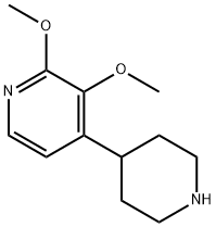 Pyridine, 2,3-dimethoxy-4-(4-piperidinyl)- 结构式