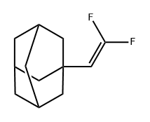 1-(2,2-二氟乙烯基)金刚烷, 178100-76-0, 结构式