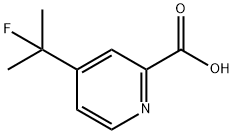 2-Pyridinecarboxylic acid, 4-(1-fluoro-1-methylethyl)- Structure