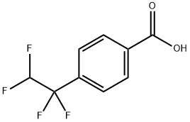 4-(1,1,2,2-tetrafluoroethyl)benzoic acid Struktur
