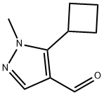 5-cyclobutyl-1-methyl-1H-pyrazole-4-carbaldehyd
e Structure