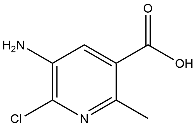 5-氨基-6-氯-2-甲基烟酸, 1781185-81-6, 结构式